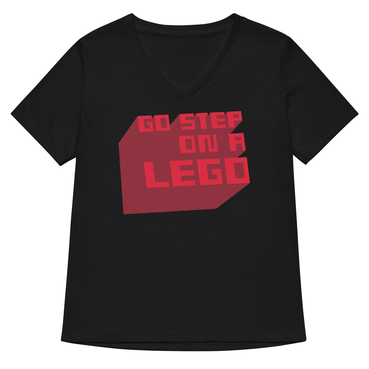Go Step On A Lego Women's V-Neck Tee product image 1