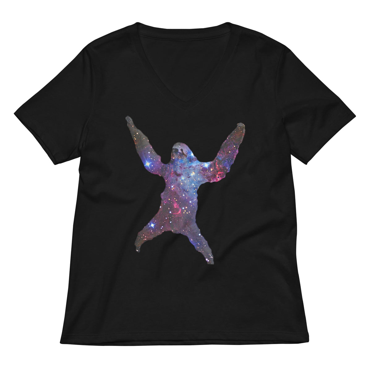 Sloth Nebula Women's V-Neck Tee product image 2