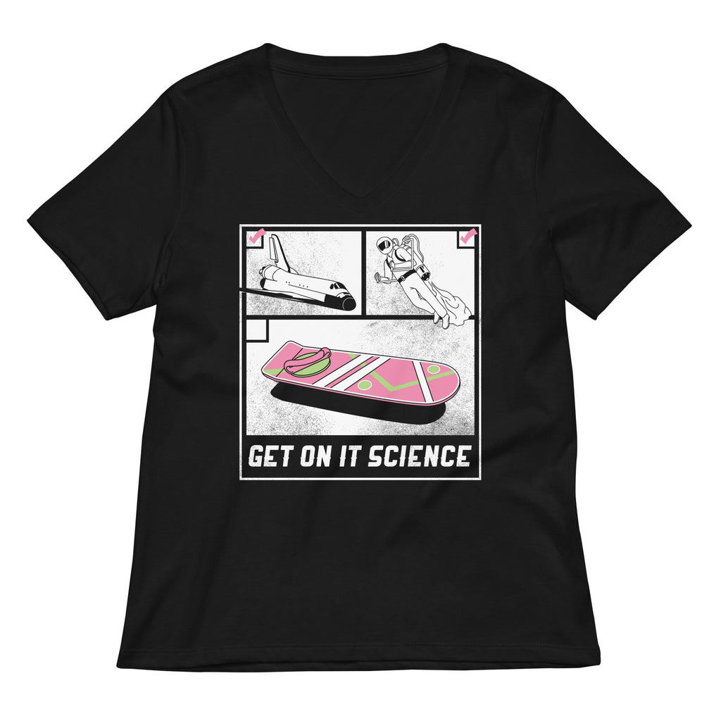 Get On It Science Women's V-Neck Tee product image 1