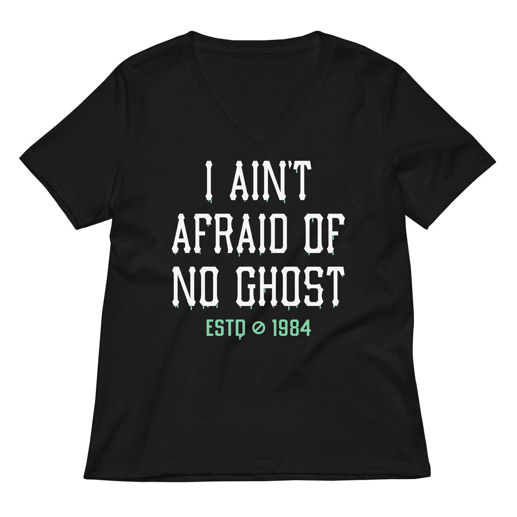 I Ain't Afraid Of No Ghost Women's V-Neck Tee product image 1