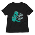 T-Rex Skipped Too Many Arm Days Women's V-Neck Tee product image 1