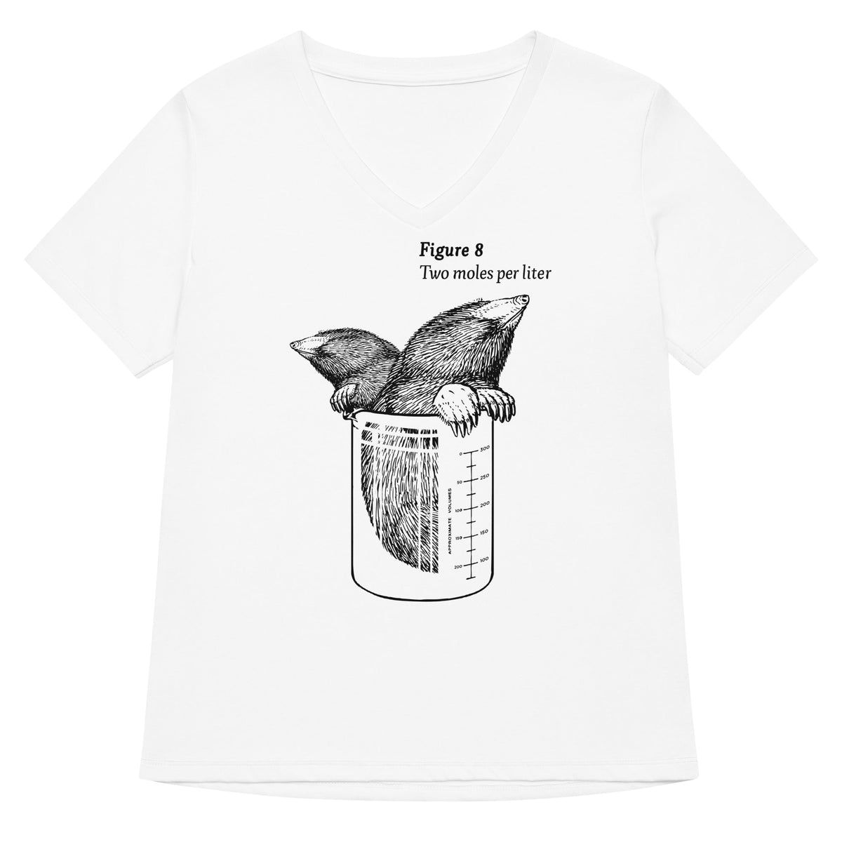 Two Moles Per Liter Women's V-Neck Tee product image 3