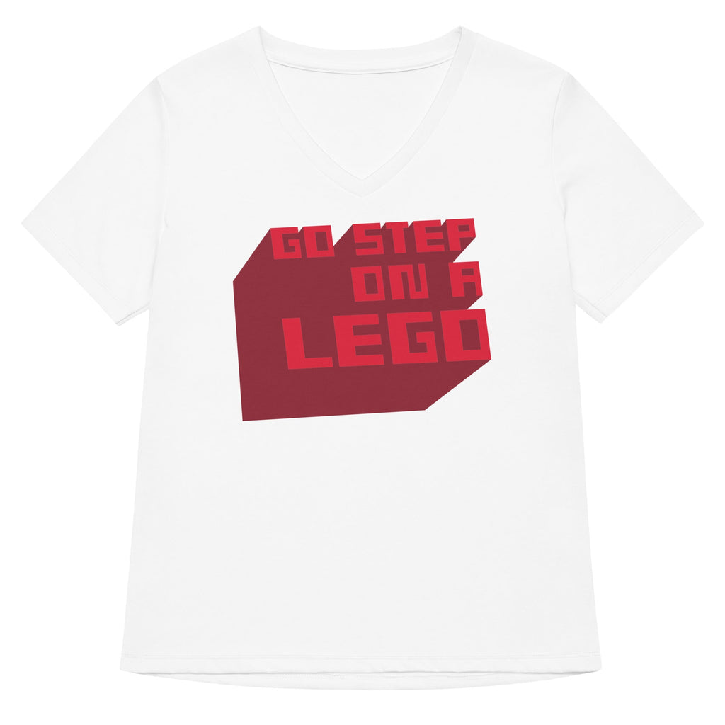 Go Step On A Lego Women's V-Neck Tee product image 4