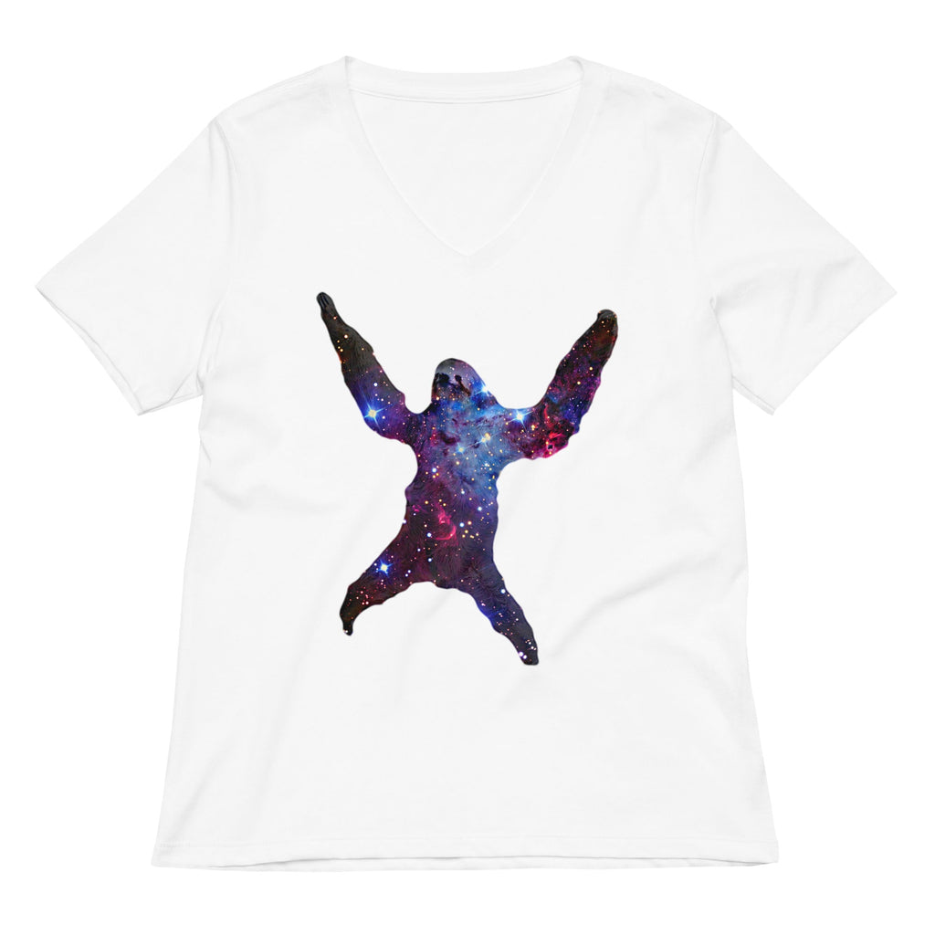 Sloth Nebula Women's V-Neck Tee product image 4