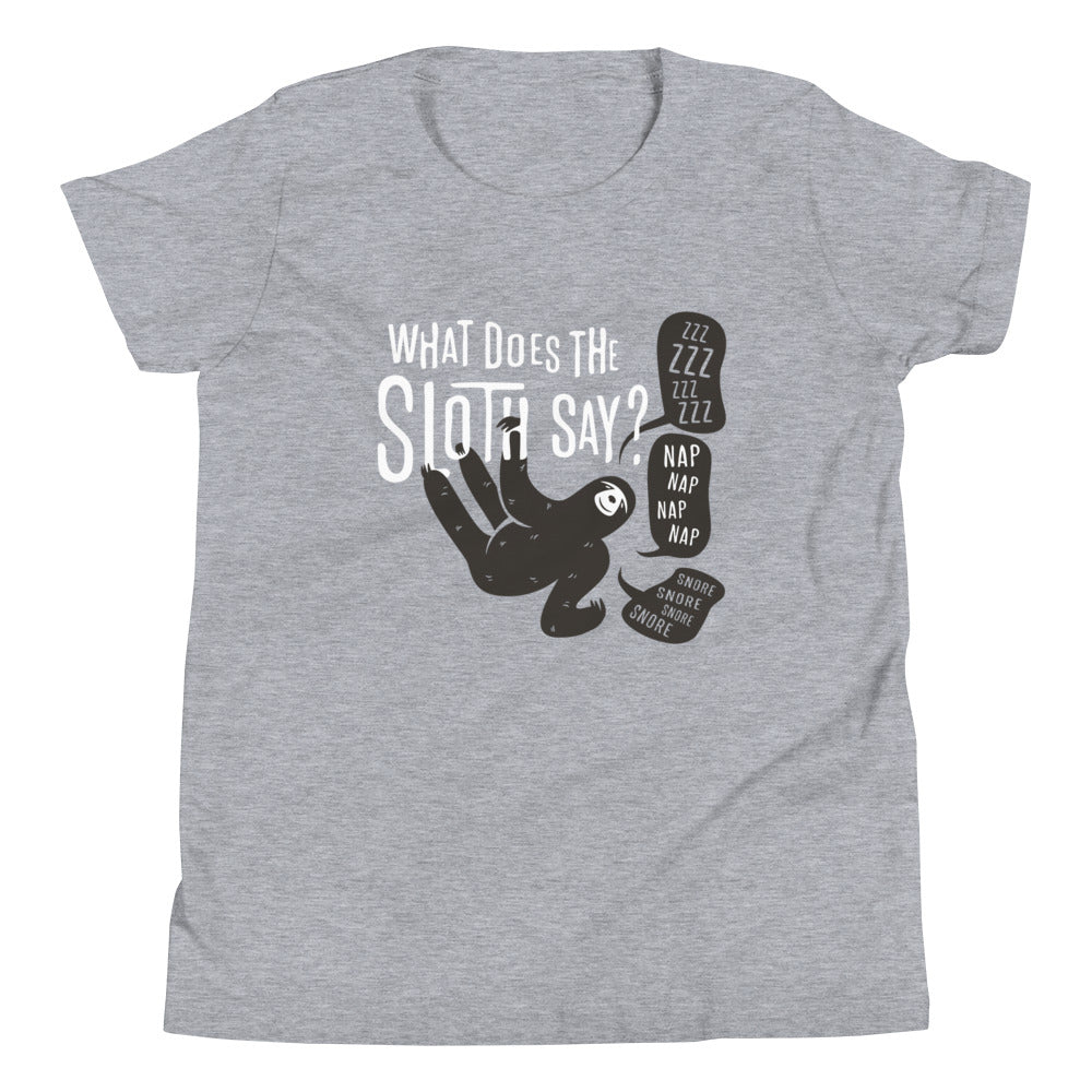 What Does The Sloth Say? Kid's Youth Tee product image 4