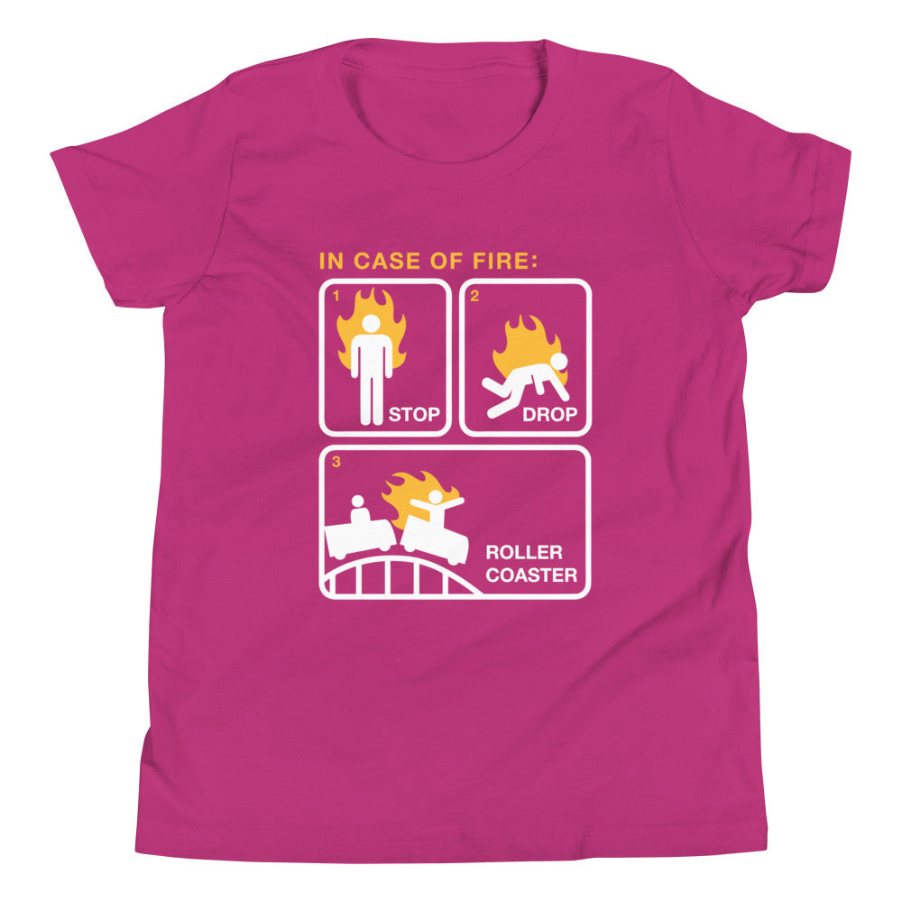 Stop Drop Roller Coaster Kid's Youth Tee product image 6