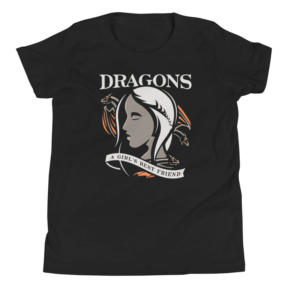Dragons Are A Girl's Best Friend Kid's Youth Tee product image 2