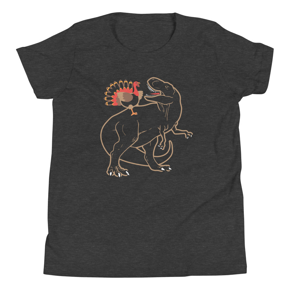 Turkey Riding T-Rex Kid's Youth Tee product image 5