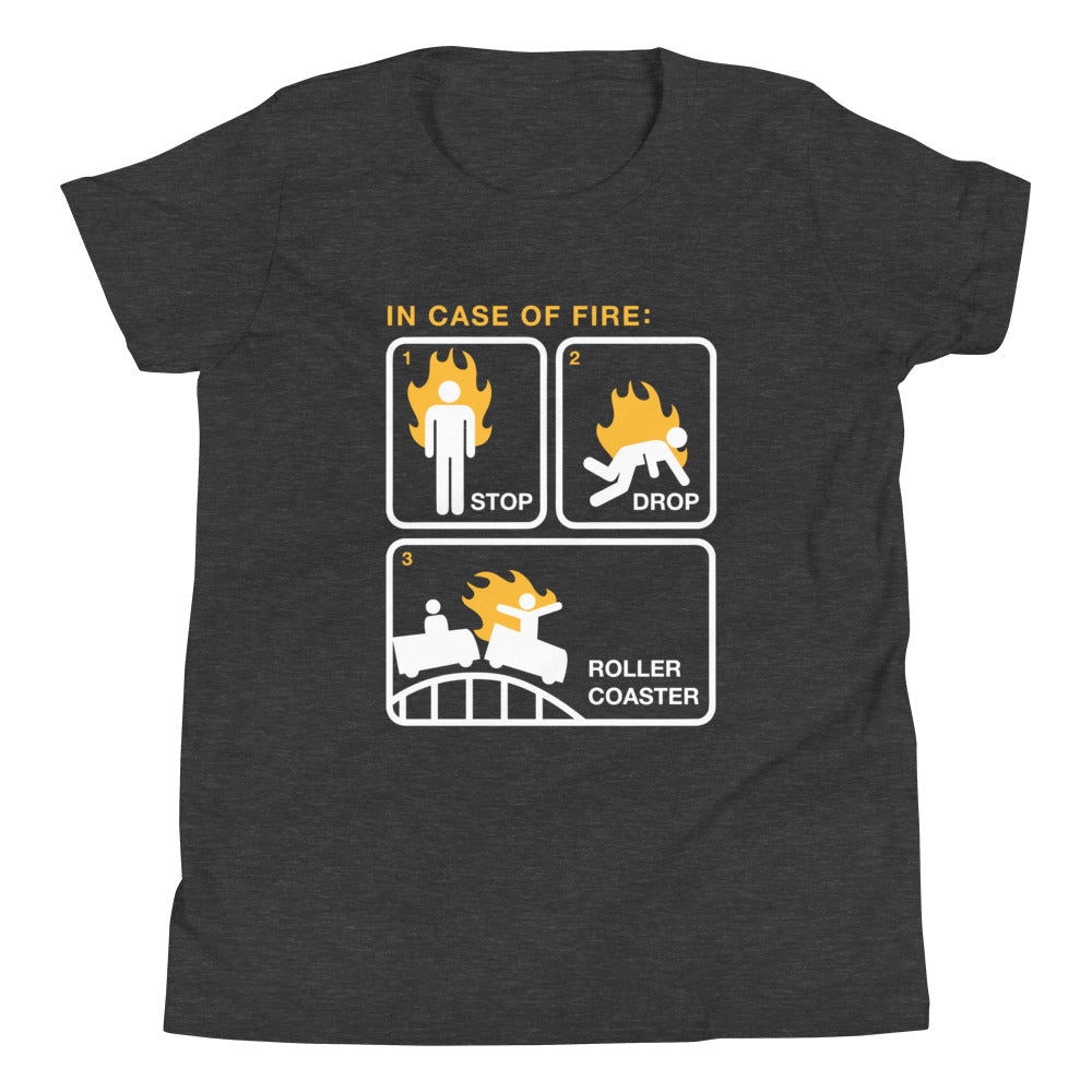 Stop Drop Roller Coaster Kid's Youth Tee product image 5