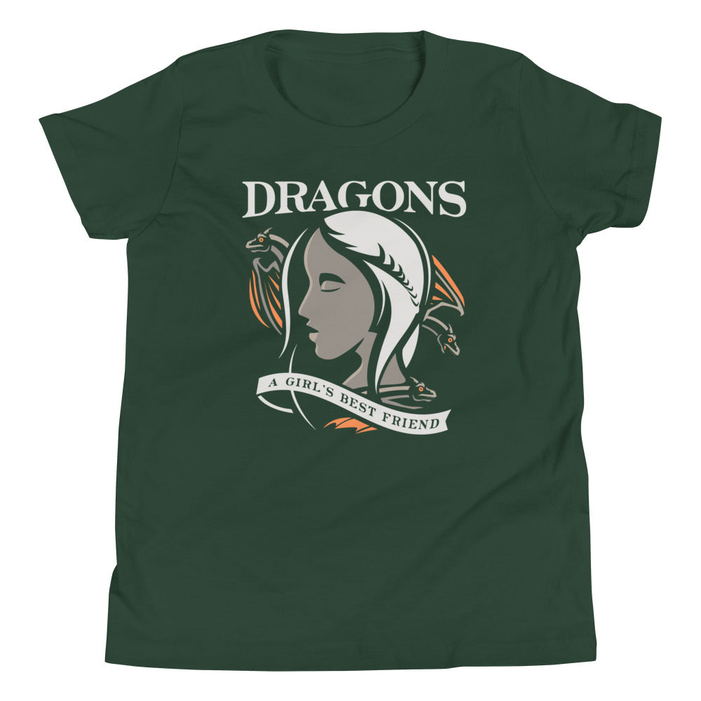 Dragons Are A Girl's Best Friend Kid's Youth Tee product image 4