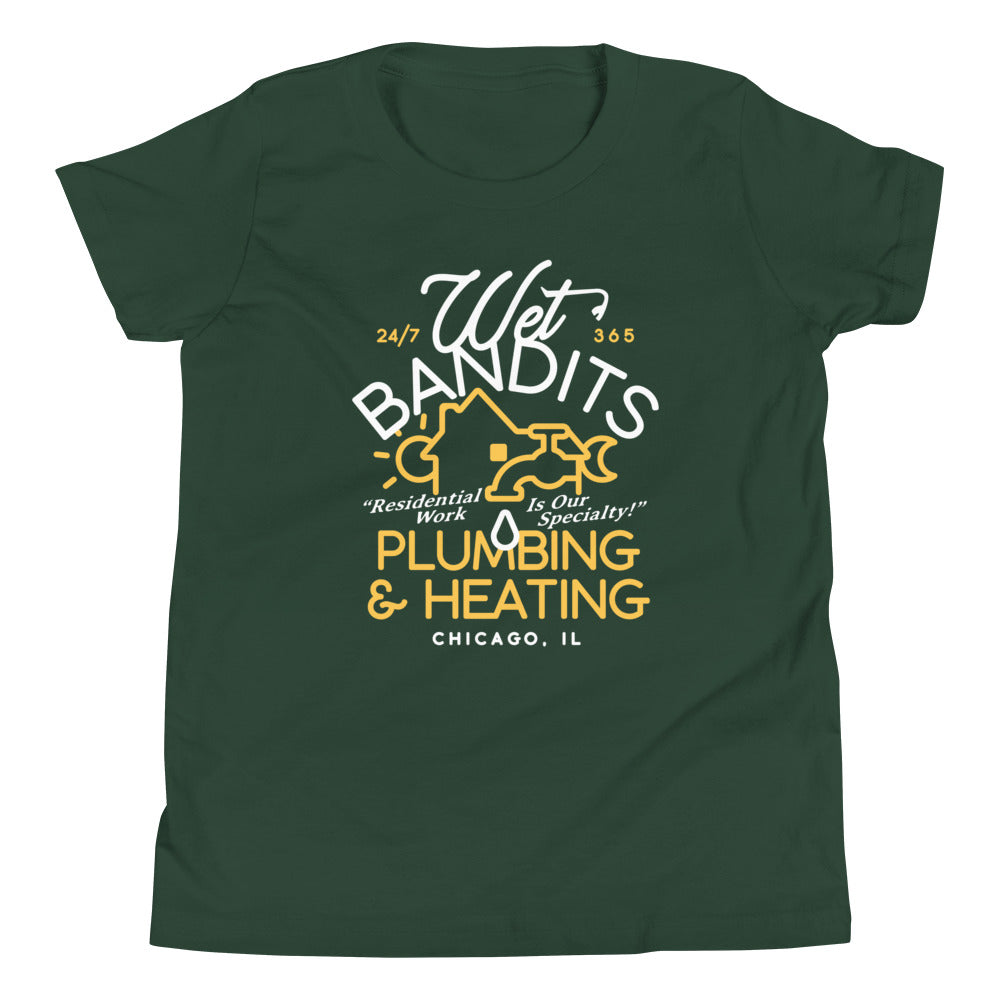 Wet Bandits Plumbing & Heating Kid's Youth Tee product image 4