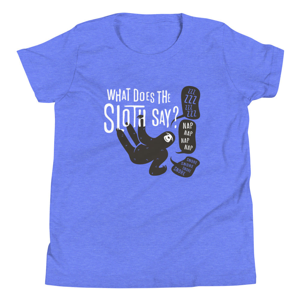 What Does The Sloth Say? Kid's Youth Tee product image 3