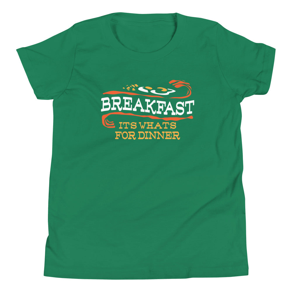 Breakfast, It's What's For Dinner Kid's Youth Tee product image 5