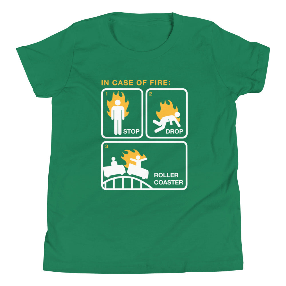 Stop Drop Roller Coaster Kid's Youth Tee product image 7