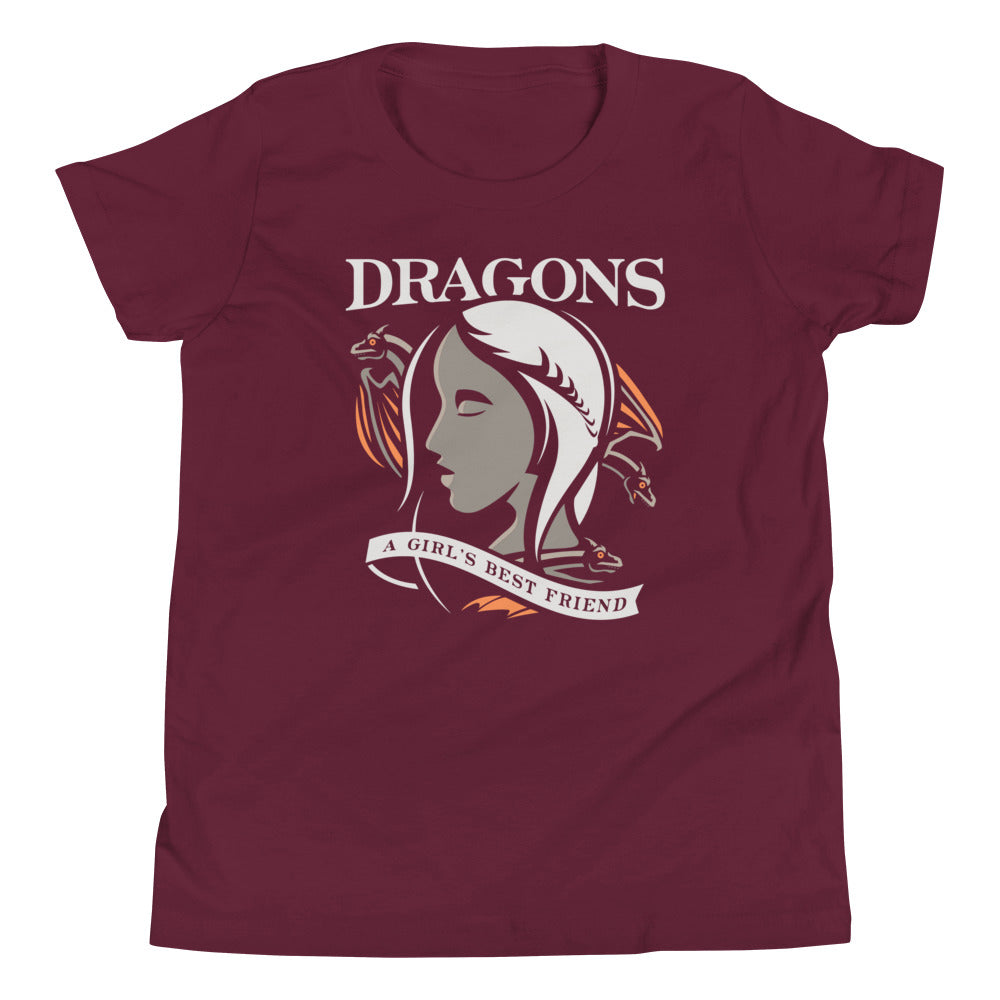 Dragons Are A Girl's Best Friend Kid's Youth Tee product image 3