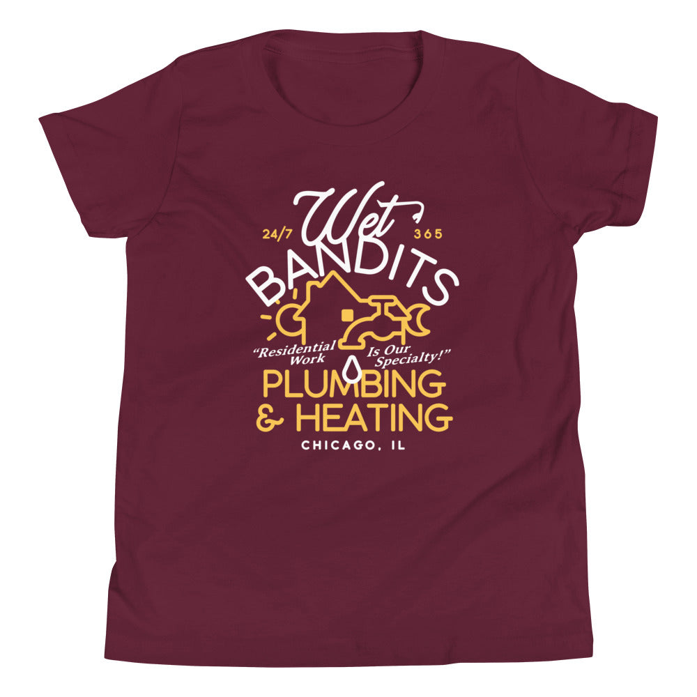 Wet Bandits Plumbing & Heating Kid's Youth Tee product image 1
