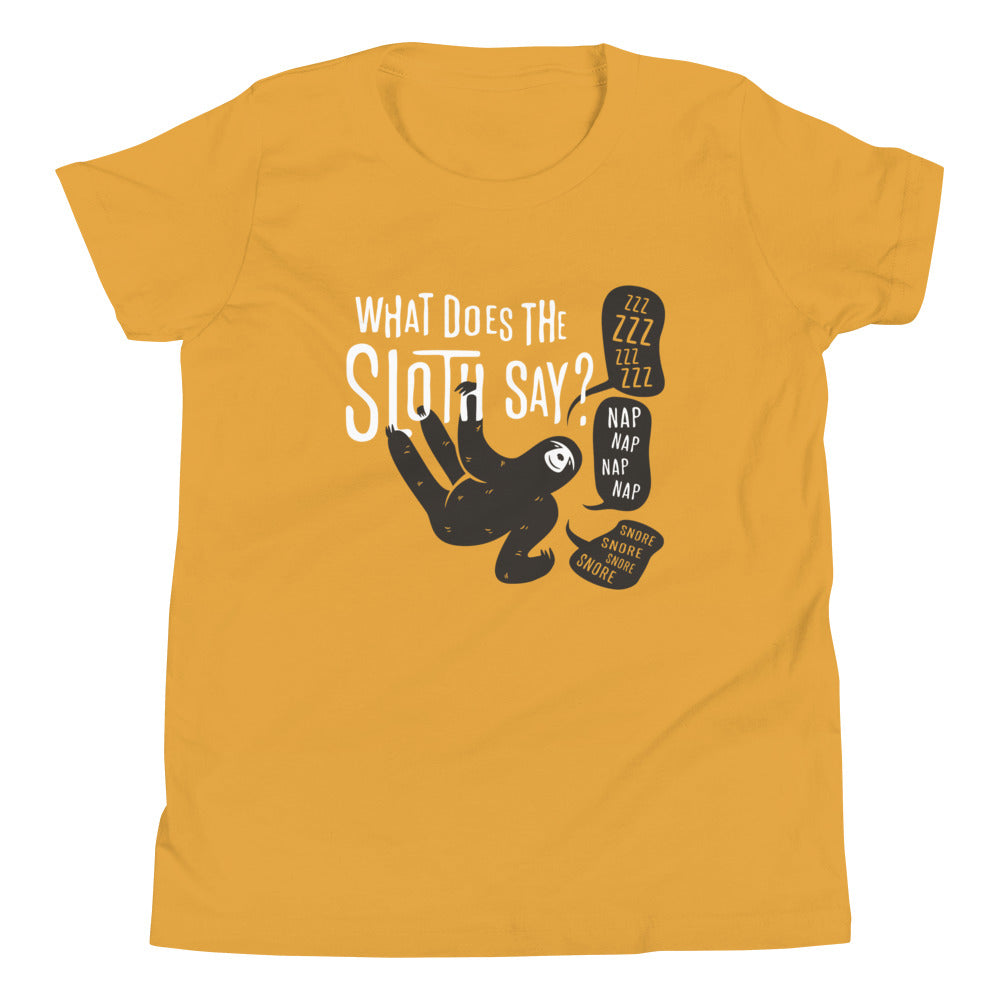 What Does The Sloth Say? Kid's Youth Tee product image 5