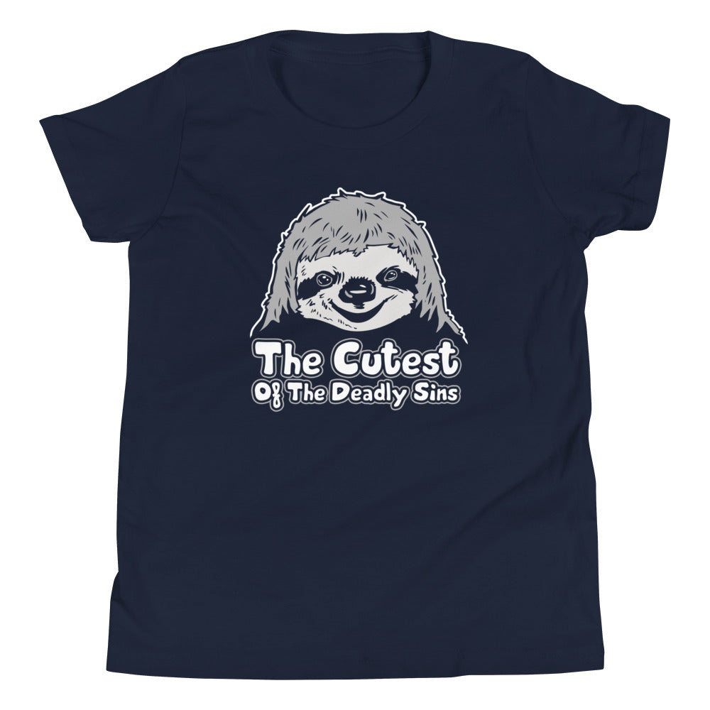 Sloth, The Cutest Of Deadly Sins Kid's Youth Tee product image 1