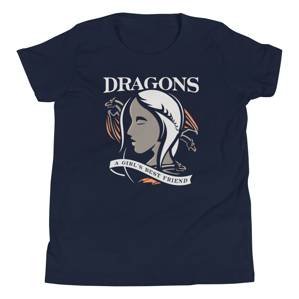 Dragons Are A Girl's Best Friend Kid's Youth Tee product image 1