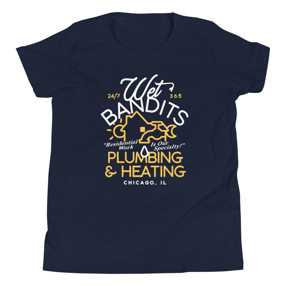 Wet Bandits Plumbing & Heating Kid's Youth Tee product image 3
