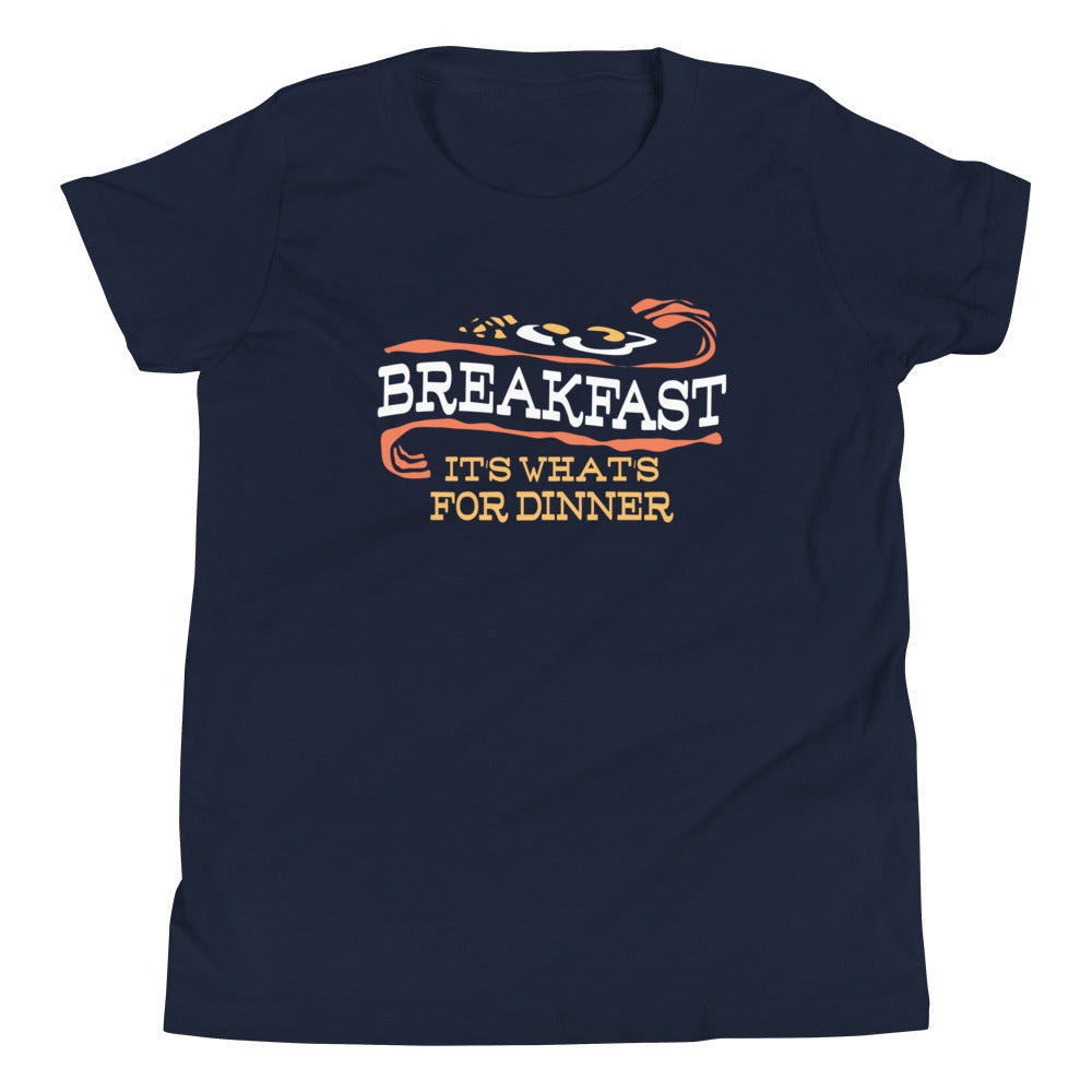 Breakfast, It's What's For Dinner Kid's Youth Tee product image 1