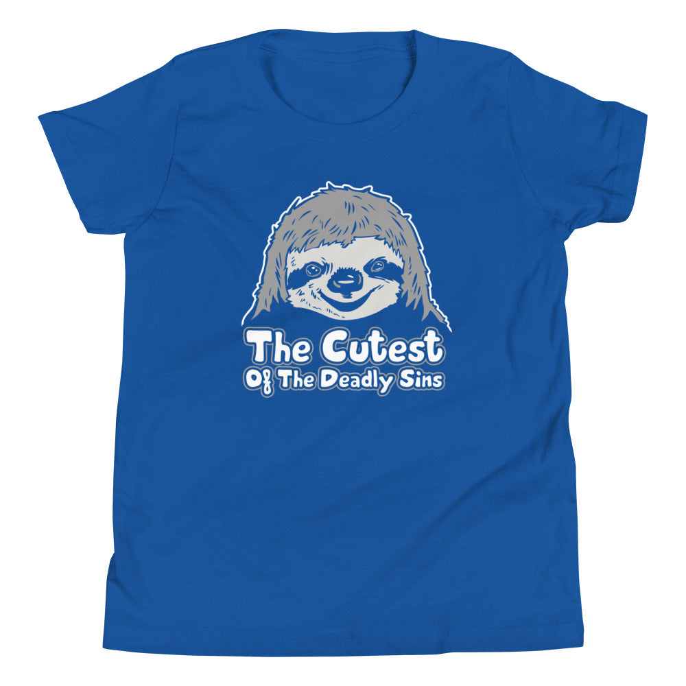 Sloth, The Cutest Of Deadly Sins Kid's Youth Tee product image 5