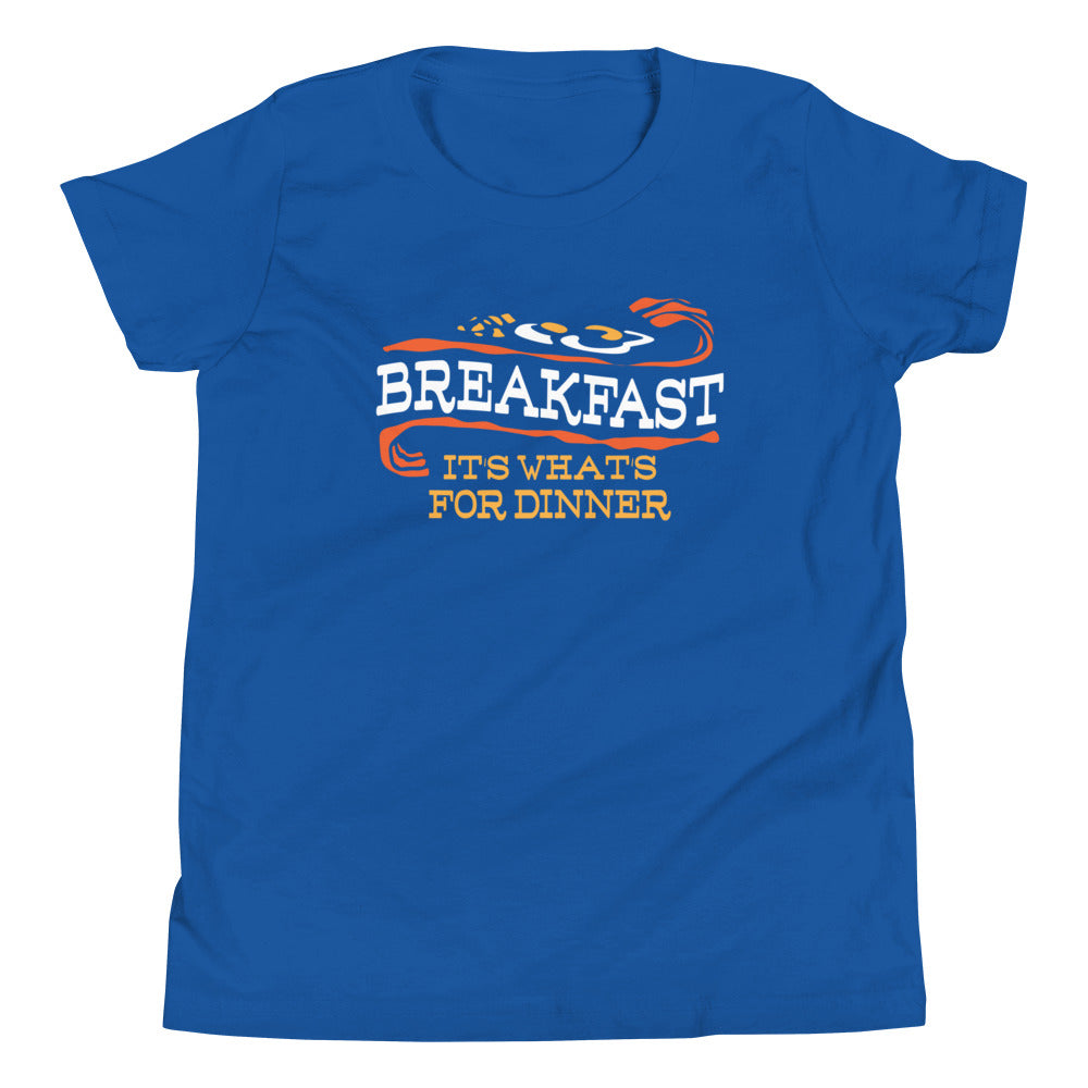 Breakfast, It's What's For Dinner Kid's Youth Tee product image 4